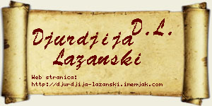 Đurđija Lazanski vizit kartica